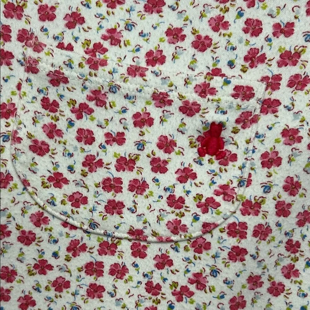 Vintage Baby Gap Floral Sleeveless Pinafore Dress, Size 3